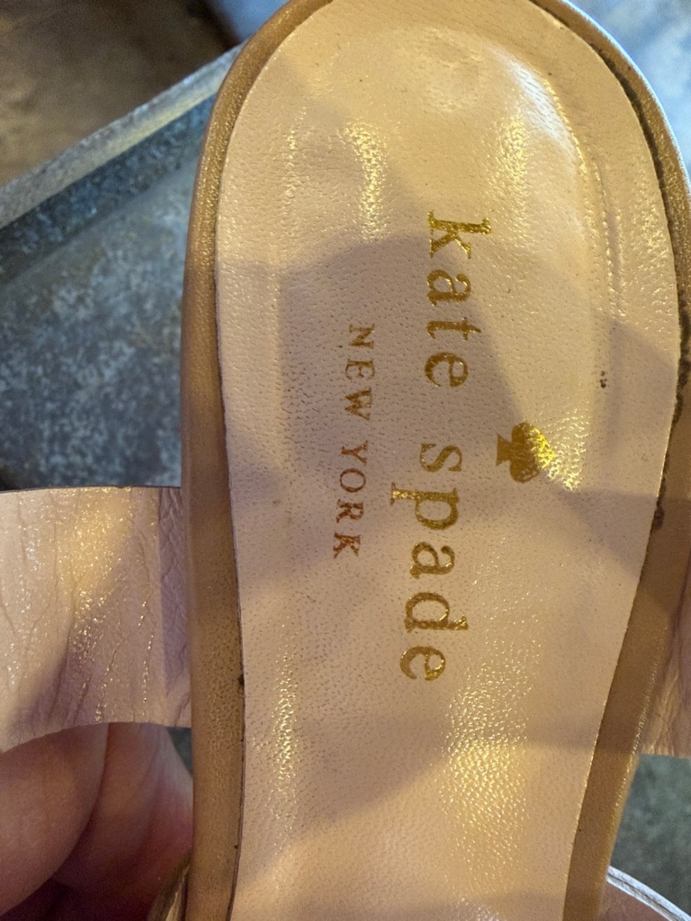 kate spade Nude Multi-Strap Block Heel Sandals - Picture 4 of 5